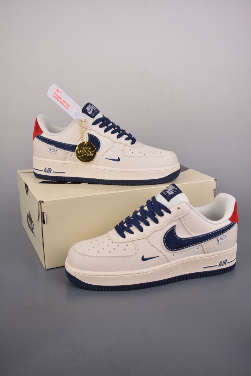 Nike Air Force 1 Low 'White / Red / Navy' view