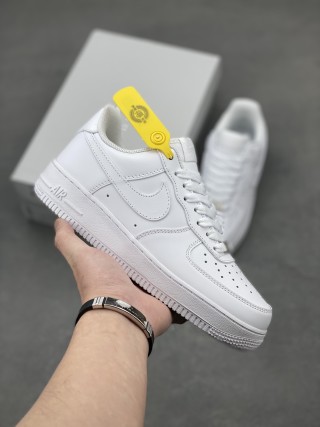 Nike Air Force 1 Mid 'Triple White' view 1