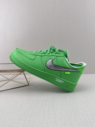Off-White x Nike Air Force 1 '07 'Green' view 1