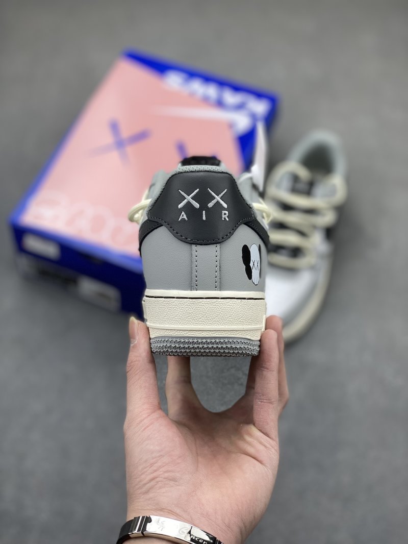 Nike Air Force 1 x KAWS 'Deep Grey Black' view