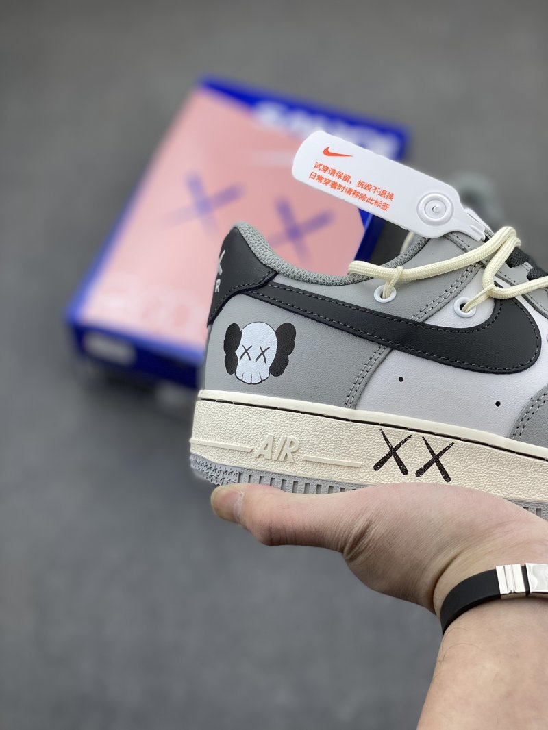Nike Air Force 1 x KAWS 'Deep Grey Black' view