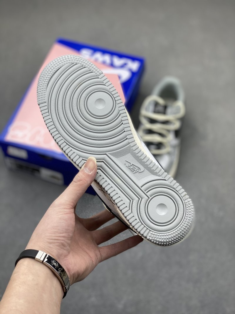 Nike Air Force 1 x KAWS 'Deep Grey Black' view