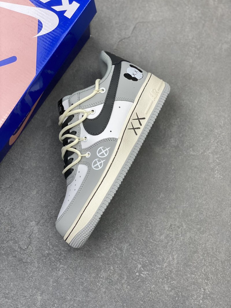 Nike Air Force 1 x KAWS 'Deep Grey Black' view