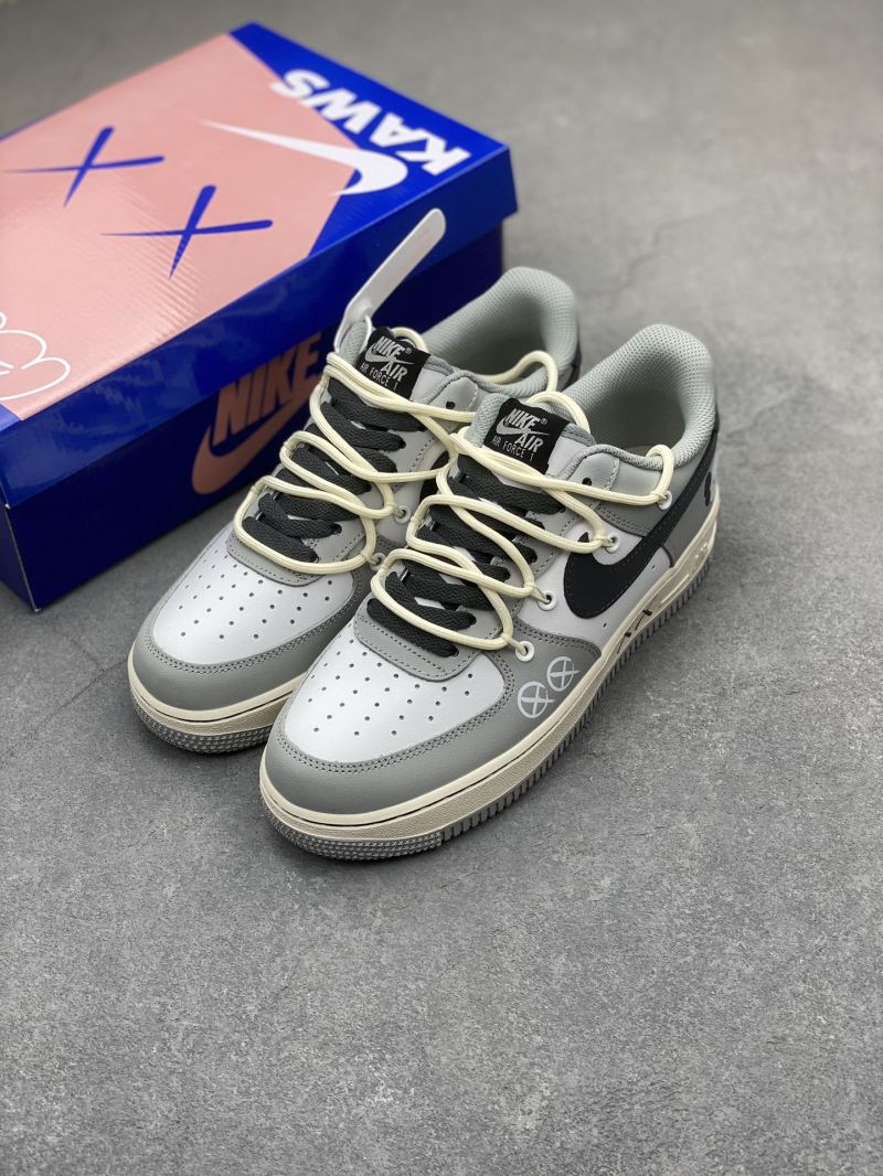 Nike Air Force 1 x KAWS 'Deep Grey Black' view