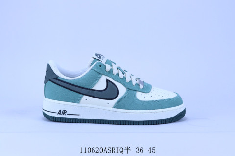 Nike Air Force 1 'White / Green' view 1