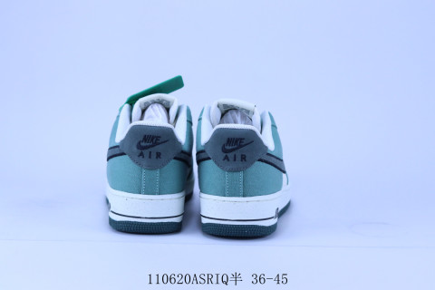 Nike Air Force 1 'White / Green' view 3