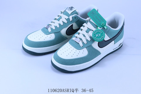 Nike Air Force 1 'White / Green' view 5