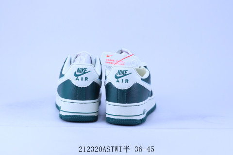 Nike Air Force 1 Low 'White / Green' view 3