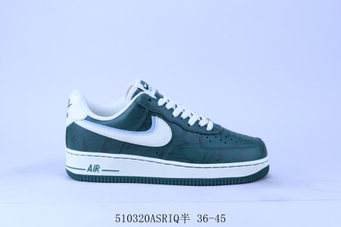 Nike Air Force 1 Low 'White / Green' view 1