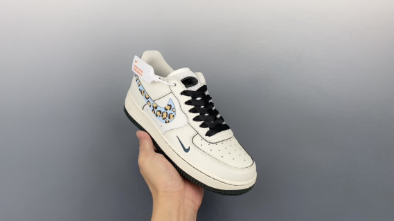 Nike Air Force 1 Low 'Milk Blue Leopard' view 1