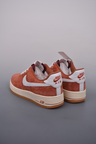 Nike Air Force 1 Low 'White / Orange Suede' view 2