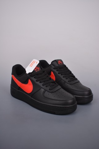 Nike Air Force 1 Low 'Black / Red' view 1