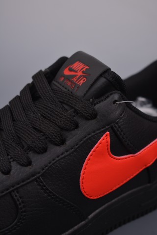 Nike Air Force 1 Low 'Black / Red' view 7