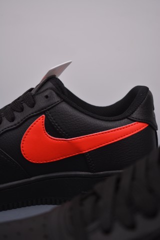 Nike Air Force 1 Low 'Black / Red' view 8