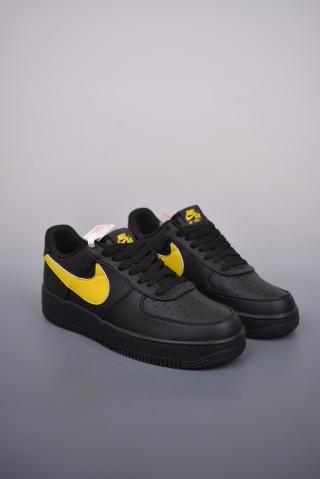 Nike Air Force 1 Low 'Black / Yellow' view 1