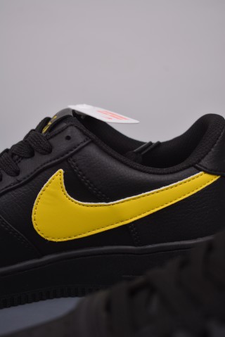 Nike Air Force 1 Low 'Black / Yellow' view 8