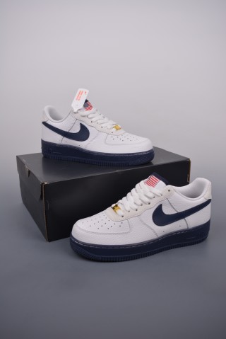 Nike Air Force 1 Low 'White / Blue Flag' view 5
