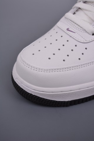 Nike Air Force 1 Low 'White / Purple' view 6