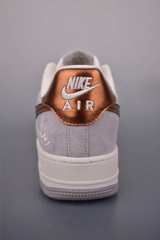 Nike Air Force 1 Low 'Grey / Gold' view 4