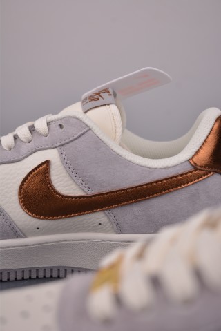 Nike Air Force 1 Low 'Grey / Gold' view 8