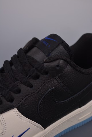 Nike Air Force 1 Low 'Black / White / Blue' view 7