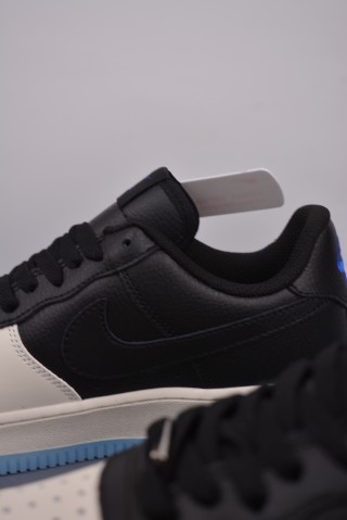 Nike Air Force 1 Low 'Black / White / Blue' view 8