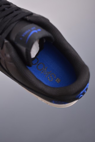 Nike Air Force 1 Low 'Black / White / Blue' view 9