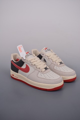 Nike Air Force 1 Low 'White / Red' view 1