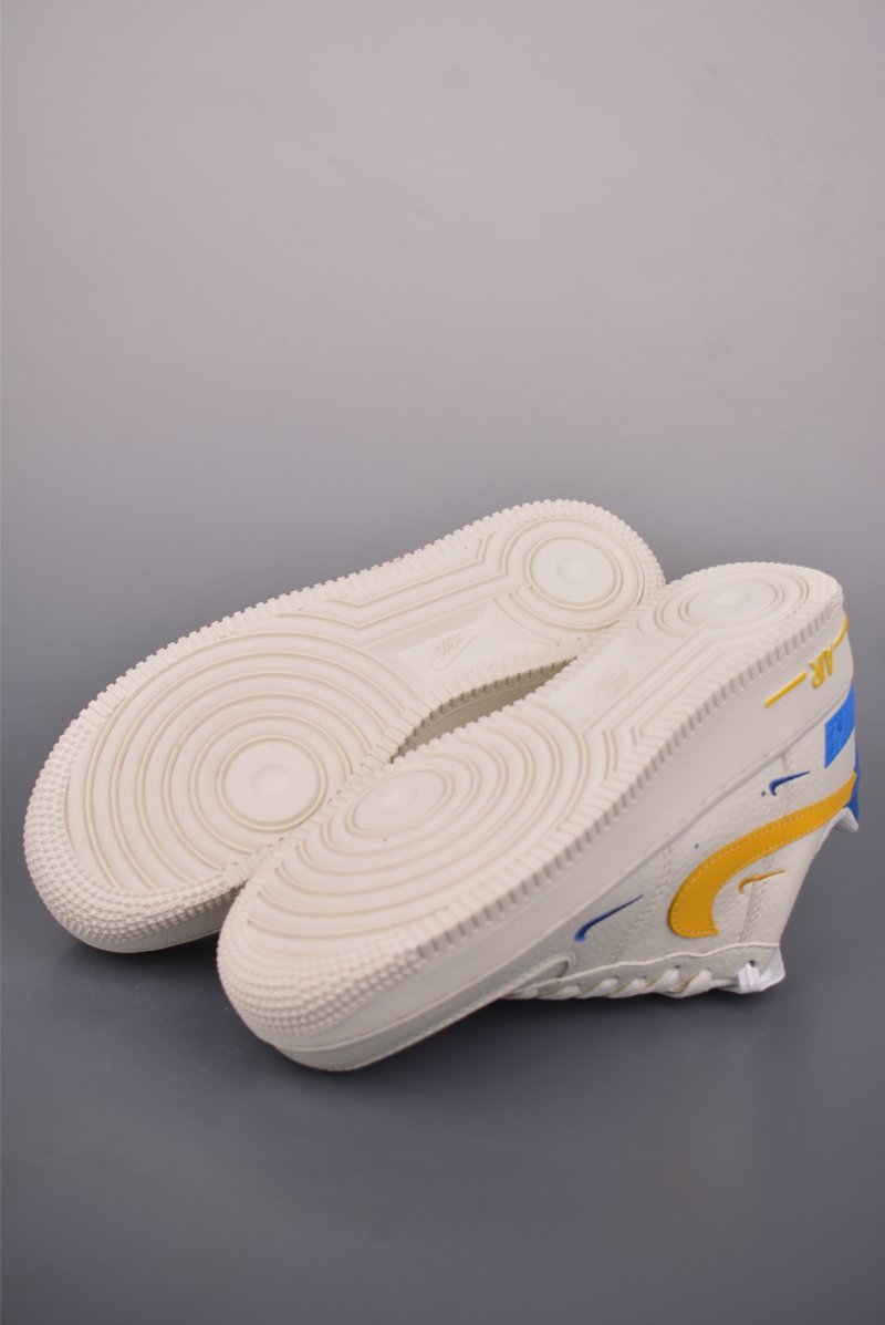 Nike Air Force 1 Low 'Yellow / White / Blue' view