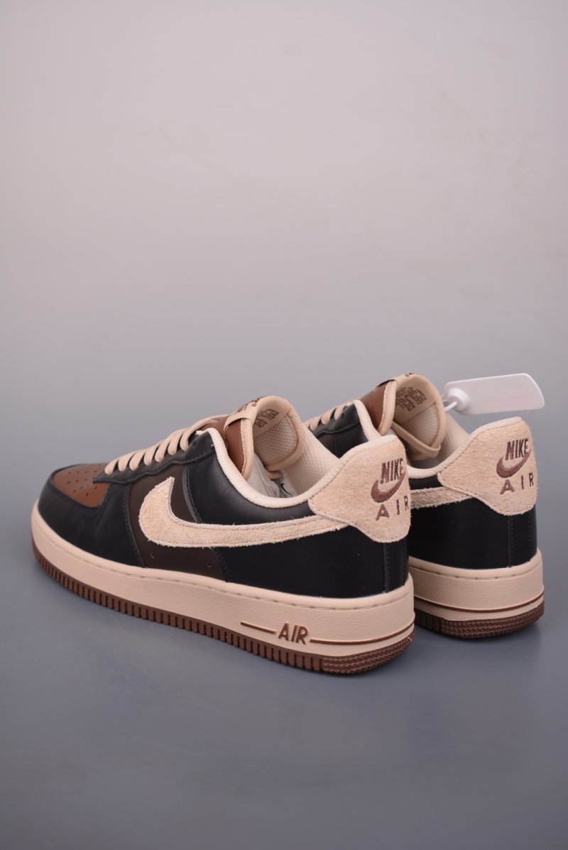 Nike Air Force 1 Low 'Black / Brown' view