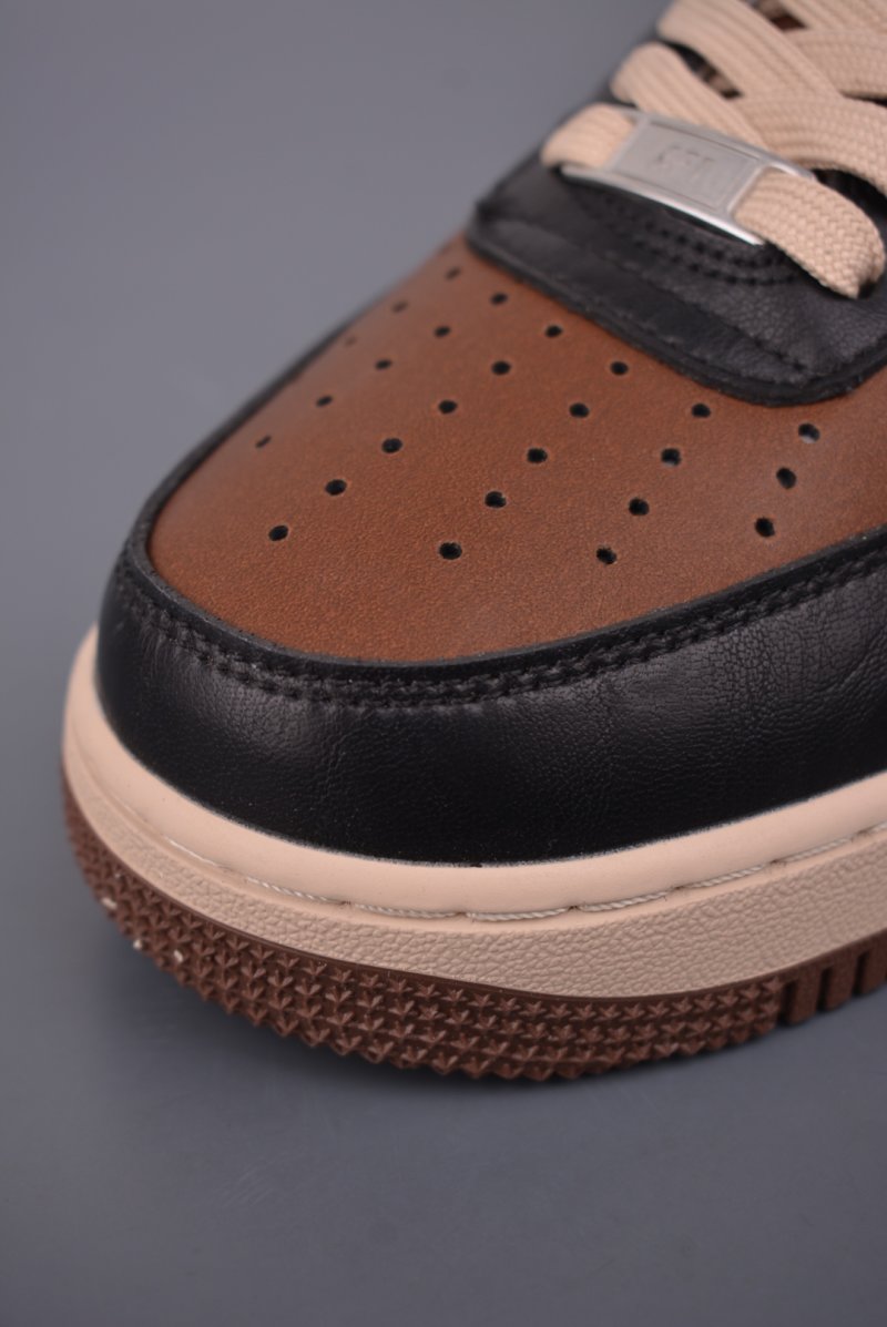 Nike Air Force 1 Low 'Black / Brown' view