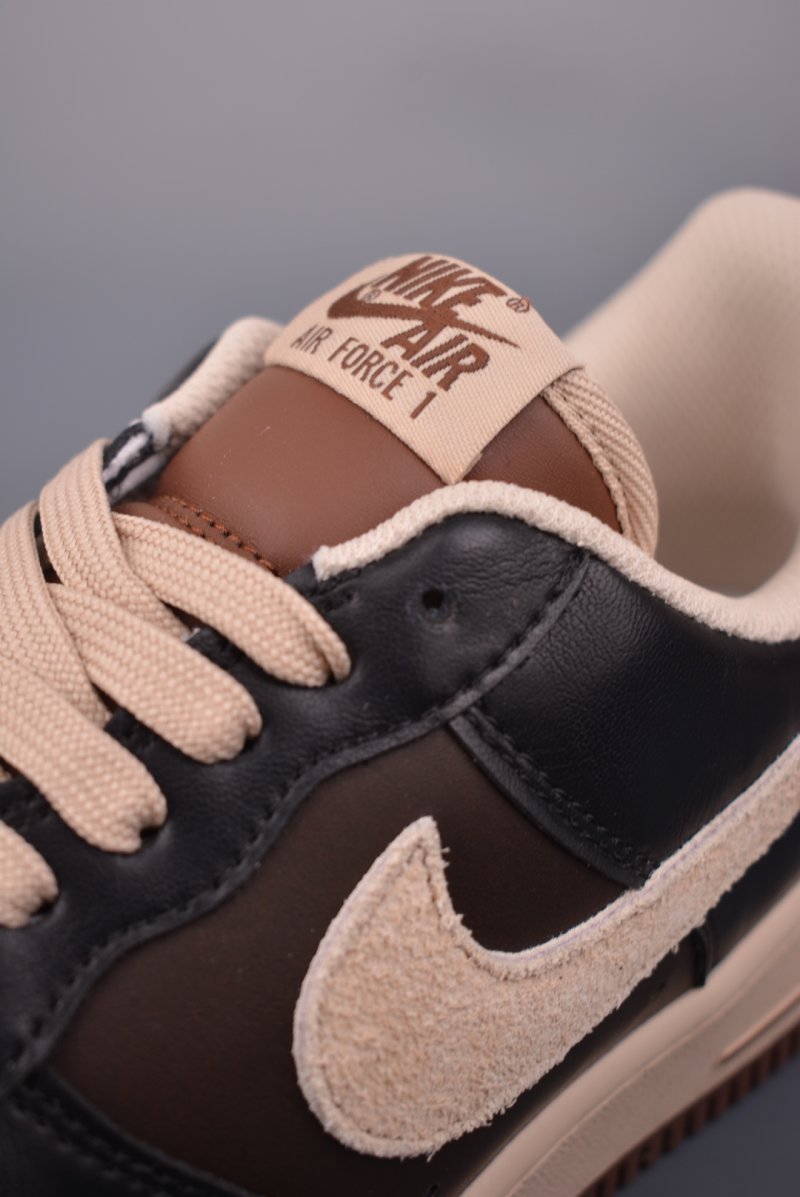 Nike Air Force 1 Low 'Black / Brown' view
