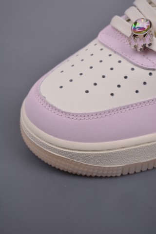 Nike Air Force 1 Low 'White / Purple' view 6
