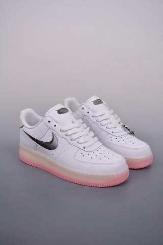Nike Air Force 1 Low 'White / Orange' view 1