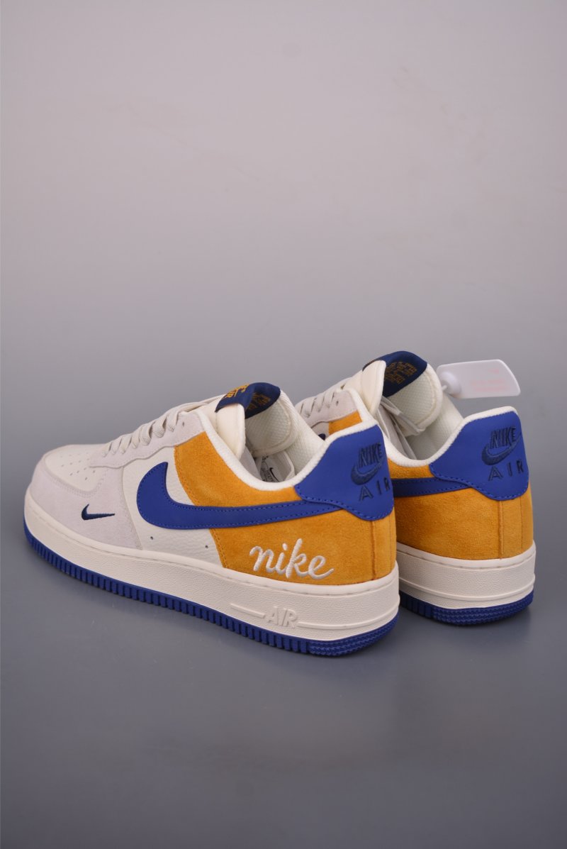 Nike Air Force 1 Low 'White / Yellow / Blue' view