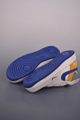 Nike Air Force 1 Low 'White / Yellow / Blue' view 3