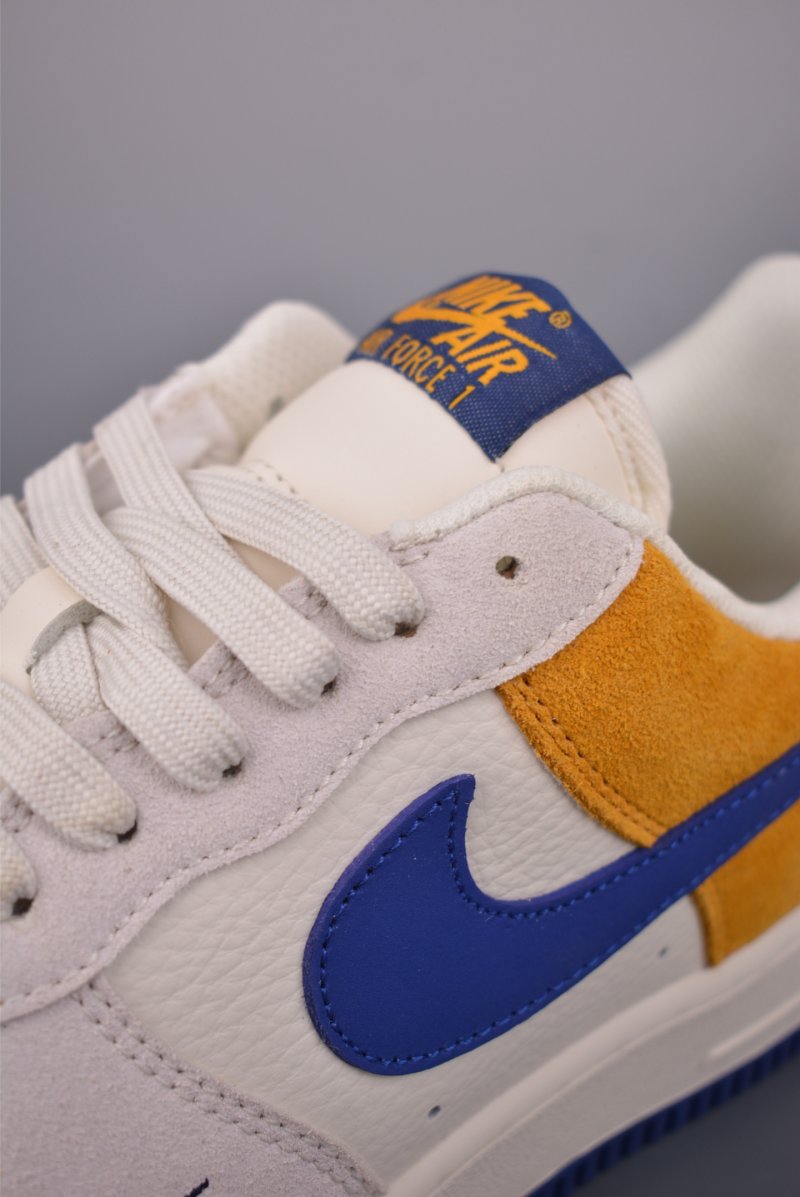 Nike Air Force 1 Low 'White / Yellow / Blue' view
