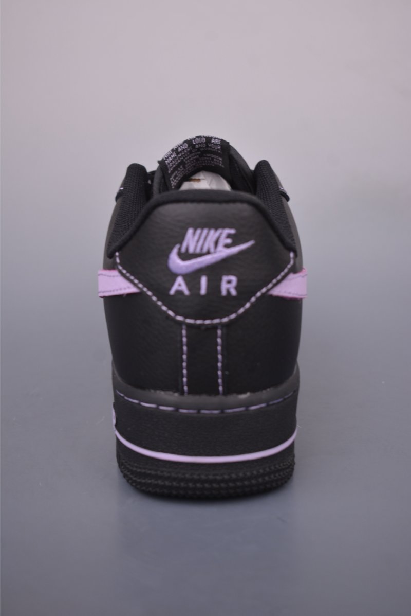 Nike Air Force 1 Low 'Black / Purple' view
