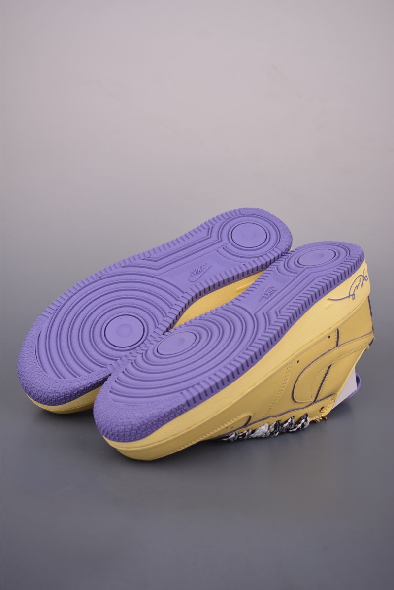 Nike Air Force 1 Low 'Purple / Gold' view