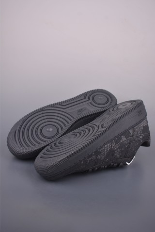 Nike Air Force 1 Low 'Black / Grey' view 3