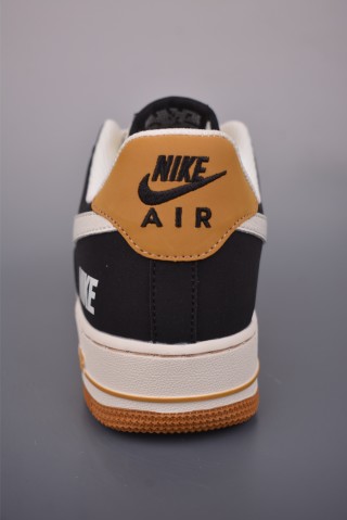 Nike Air Force 1 Low 'White / Brown / Black' view 4