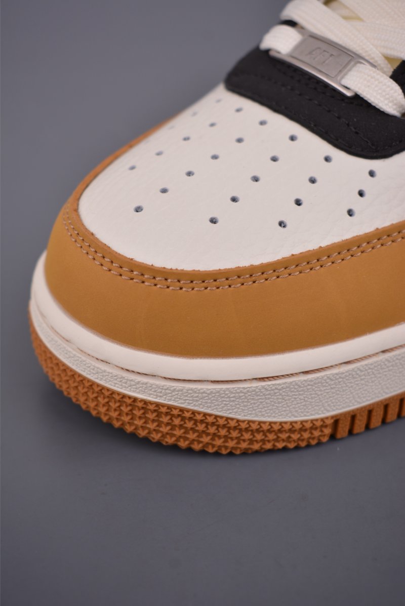 Nike Air Force 1 Low 'White / Brown / Black' view