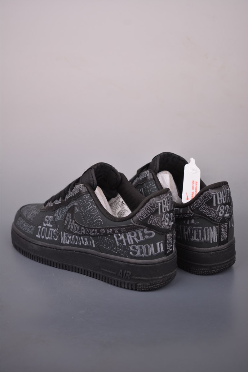 Nike Air Force 1 Low 'Grey / Black' view