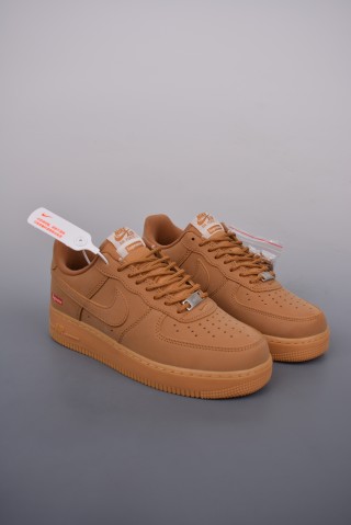 Nike Air Force 1 Low Supreme 'Wheat' view 1