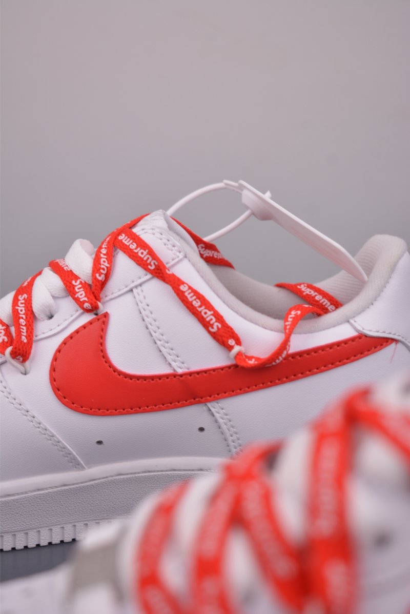 Nike Air Force 1 Low Supreme 'White / Red' view