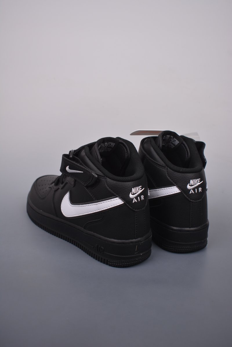 Nike Air Force 1 Mid 'Black / White' view