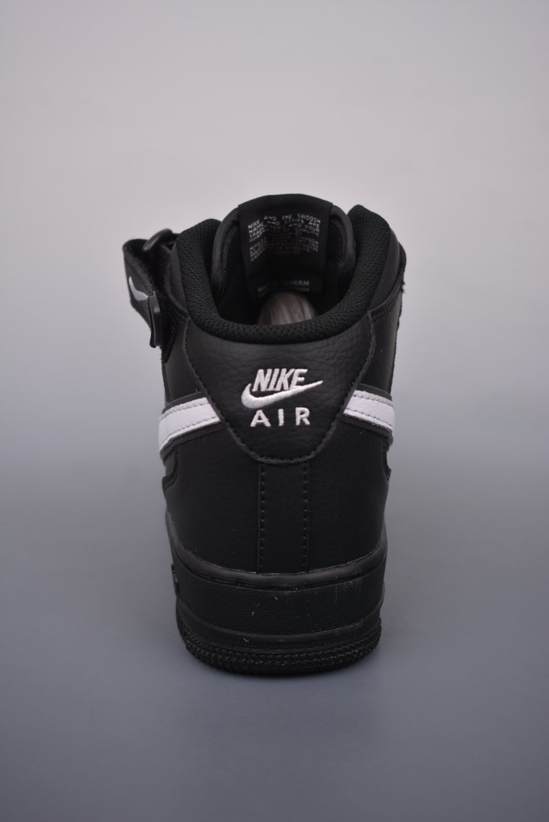 Nike Air Force 1 Mid 'Black / White' view