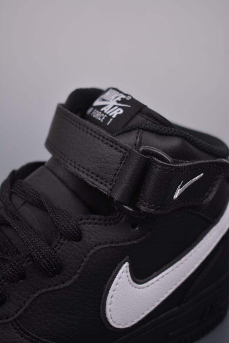 Nike Air Force 1 Mid 'Black / White' view