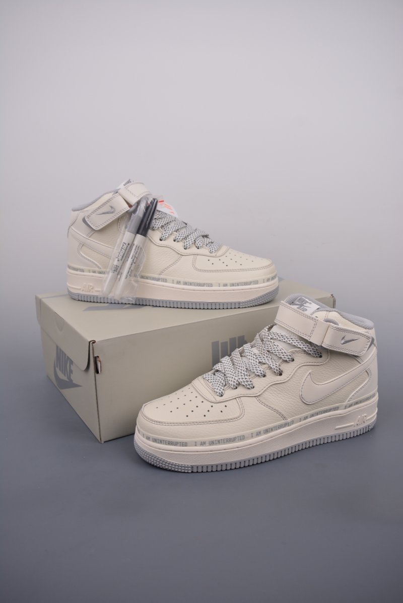Nike Air Force 1 Mid 'Grey / Silver' view