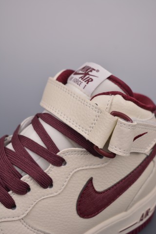 Nike Air Force 1 Mid 'Red' view 7